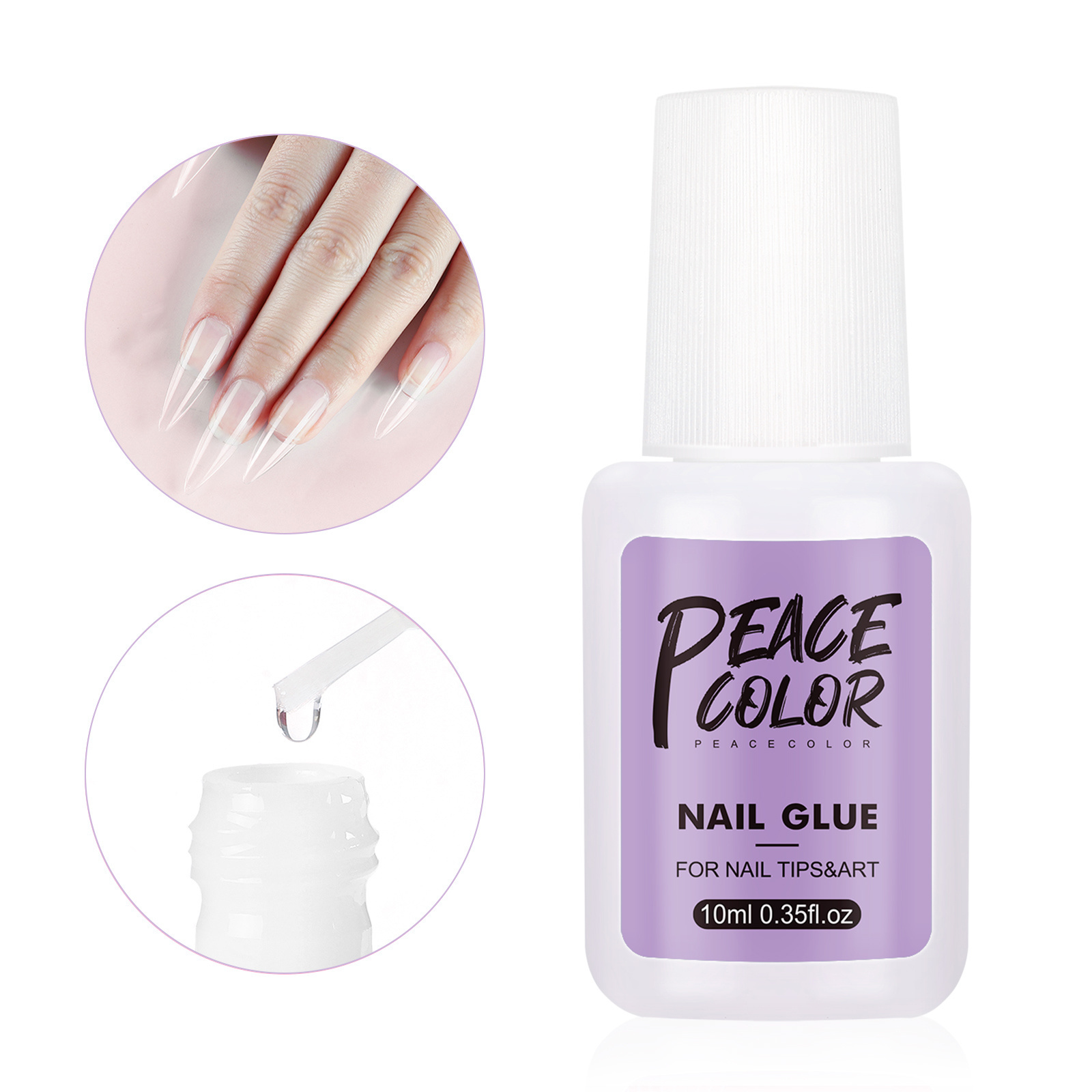 Nail Glue For Press on 10g Brush On Nail Bond Wholesale High Quality & Long Lasting Nail Tip Glue Brush On Private Label OEM