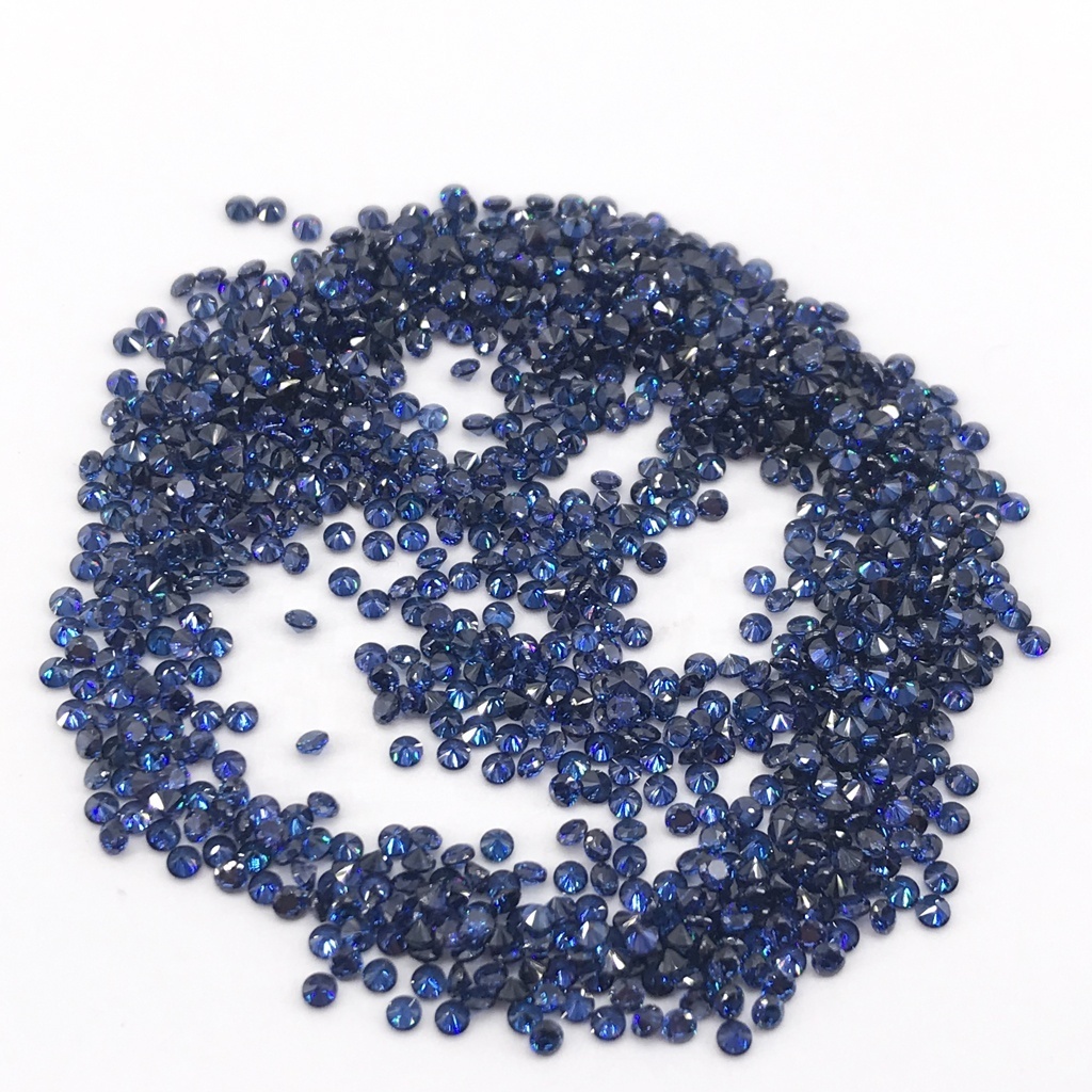 Synthetic CZ tanzanite loose cubic zirconia stones for jewelry making