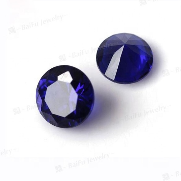 Wholesale Price mass stock loose sapphire blue 113# Synthetic Spinel