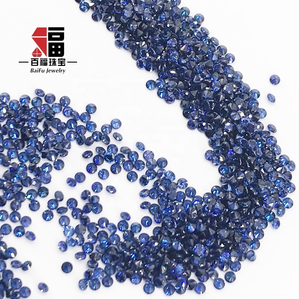 Synthetic CZ tanzanite loose cubic zirconia stones for jewelry making