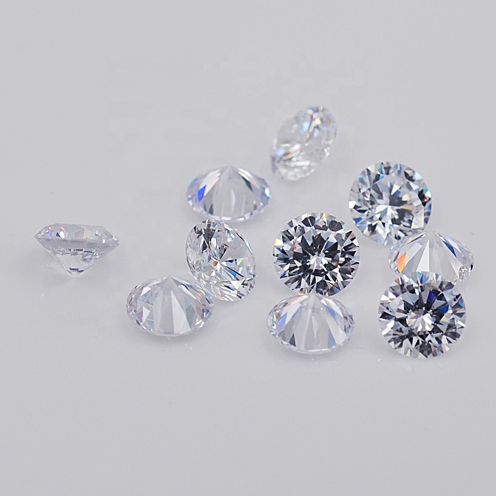 Synthetic loose gems hot sale white cubic zirconia stone