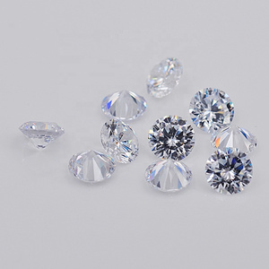 Baifu jewelry new product loose 4mm white synthetic loose cubic zirconia stone