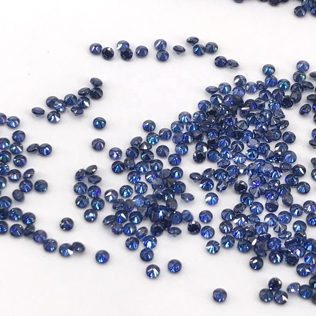 Synthetic CZ tanzanite loose cubic zirconia stones for jewelry making