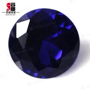 Wholesale Price mass stock loose sapphire blue 113# Synthetic Spinel