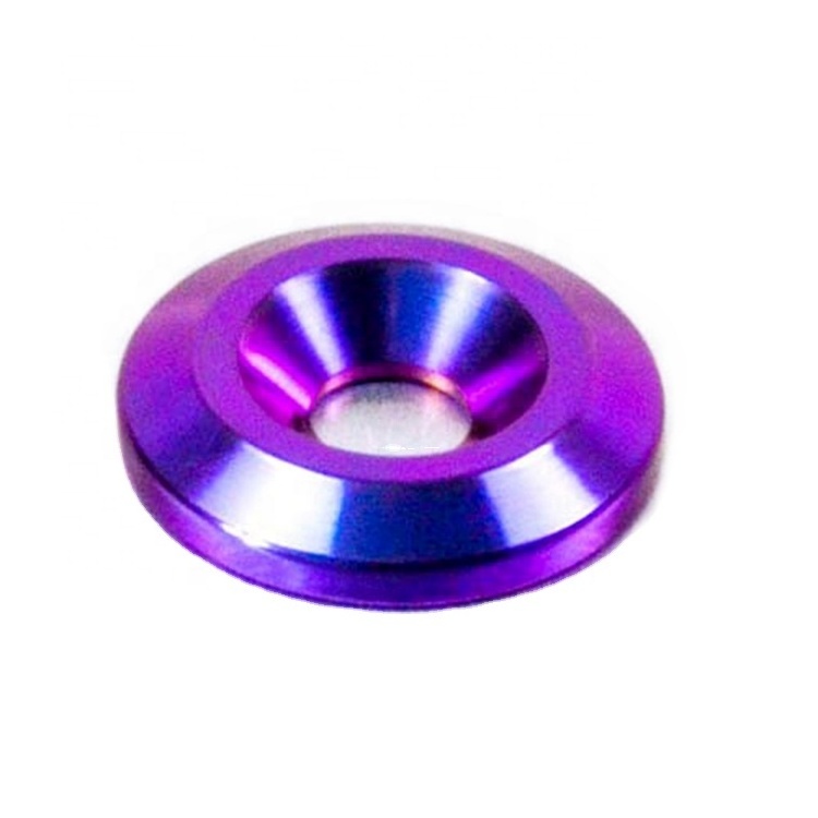 Custom High Quality 606 Wheel Spacer Aluminum Anodizing Cone Hard Anodized Silver Aluminum Bolts Spacers