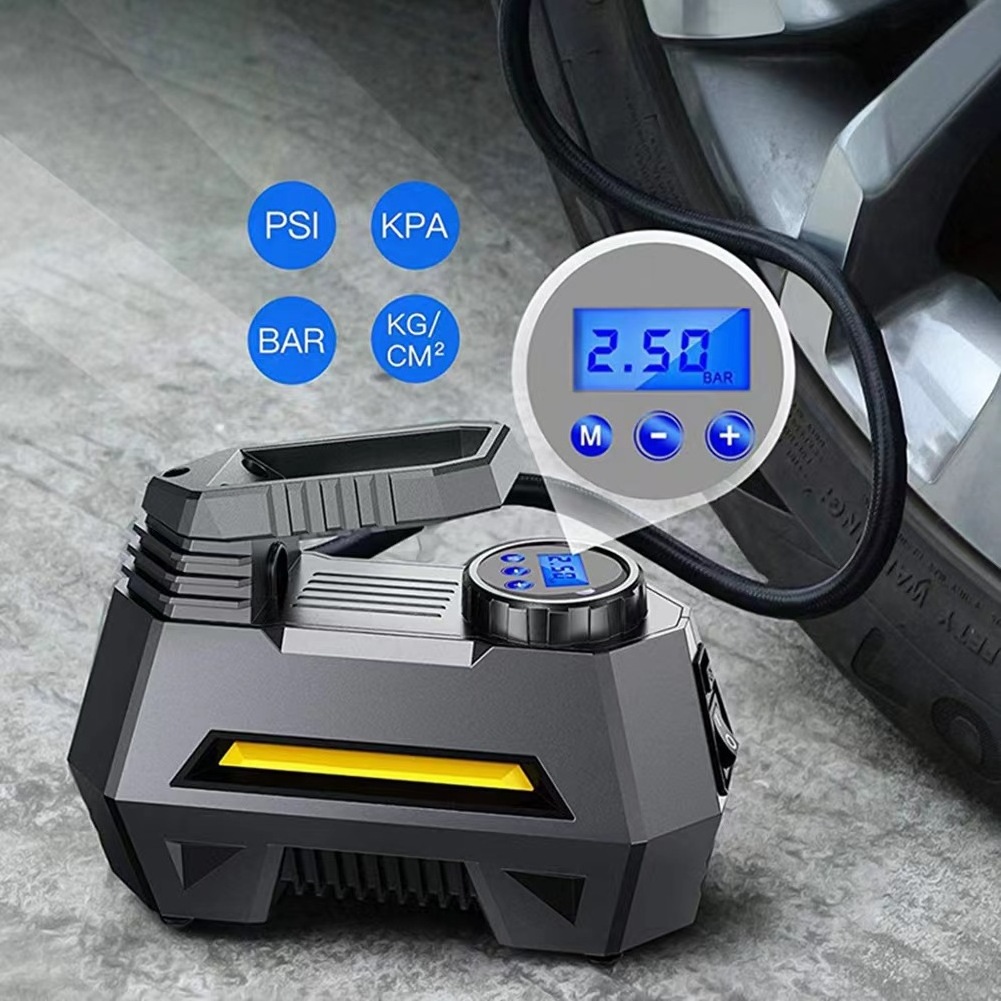 Tire Inflator Portable Air Compressor Air Pump for Car Tires Car Accessories 12V DC Auto Pump with Digital Pressure Gauge