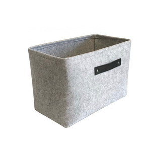 Customized Woven Felt Stackable Under Shelf Bins Storage Basket For Shelf