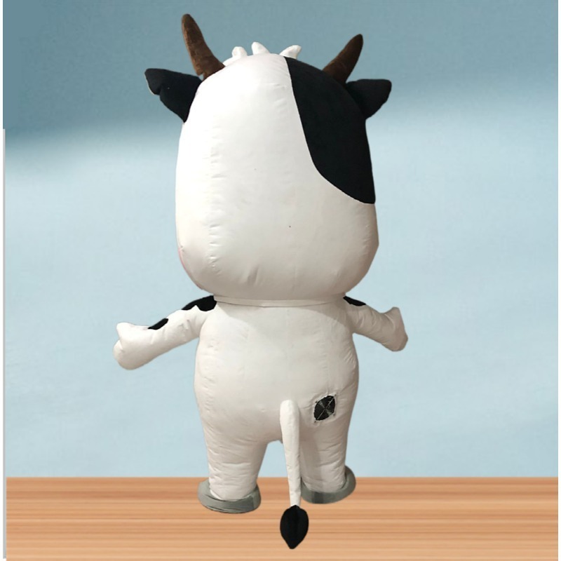 2024 High Quality Funny Farm Cow Mascot Performance Wear Adult Halloween Carnival Animals Cosplay Inflatable Costume