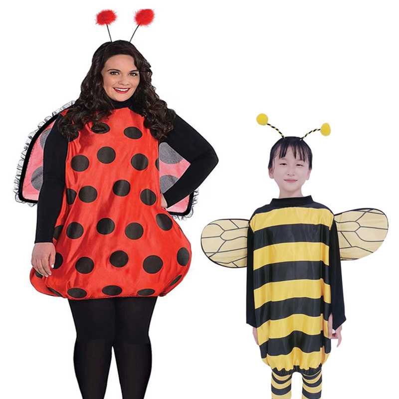 Women Darling Bee Costume Halloween Costume Girls Bee Lady Bird Fancy Dress Outfit Adult Ladies Fancy Dress Costume