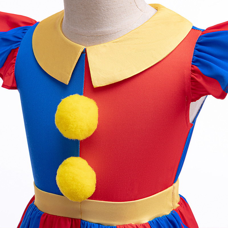 The Amazing Digital Circus TV Pomni Kids Children Dress Party Carnival Halloween Cosplay Costume