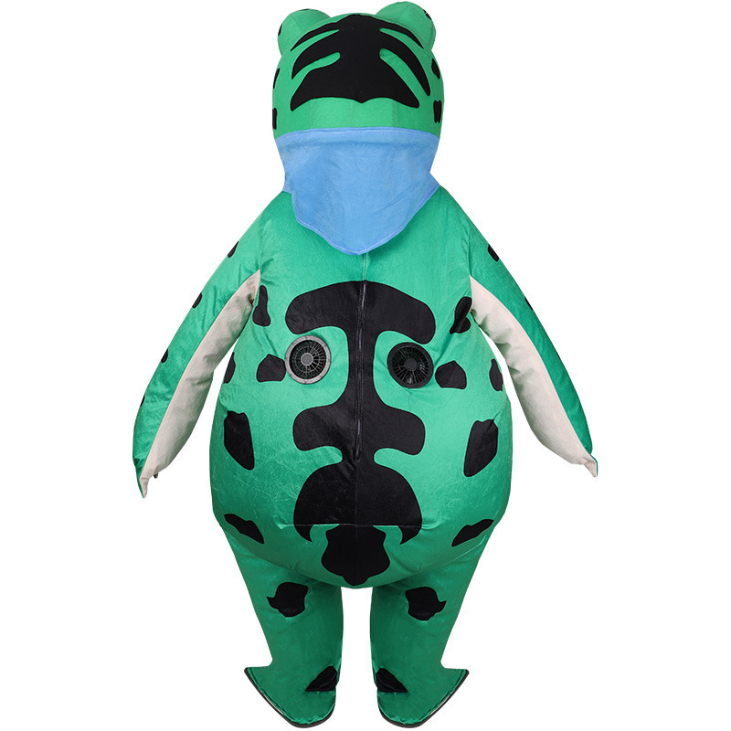 Hot Products Role Play Carnival Party Full Body Suit Costumes Halloween Kids Adult Green Frog Inflatable Costume