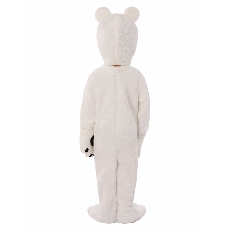 BAIGE 2024 New Arrival Halloween Cosplay Costume Unisex White Bear Role-playing Stage Performance Costumes for Kids