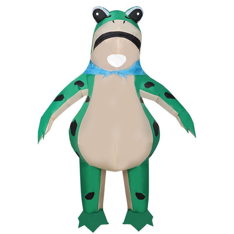 Hot Products Role Play Carnival Party Full Body Suit Costumes Halloween Kids Adult Green Frog Inflatable Costume