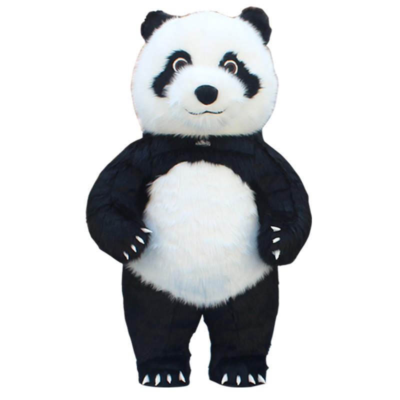 Baige Hot Selling Unisex Adult Halloween Carnival White Polar Bear Stage Performance Wear Costumes Panda Inflatable Mascot