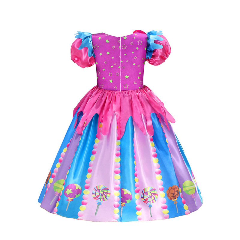 2024 New Arrival Halloween Children Carnival Party Costumes Fancy Kids Performance Dresses Girls Candy Princess Dress