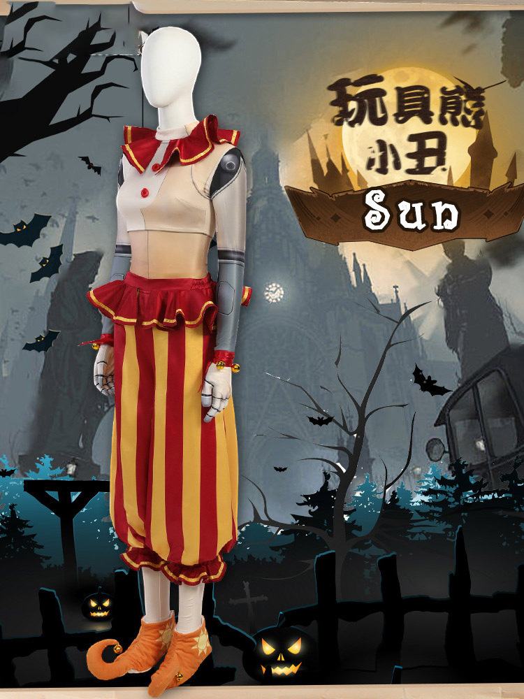 2024 High Quality Adult Performance Wear Deluxe Clothes Halloween Girl Top Pants Full Set Game Clown Cosplay Costume