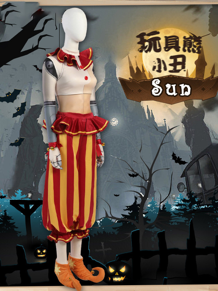 2024 High Quality Adult Performance Wear Deluxe Clothes Halloween Girl Top Pants Full Set Game Clown Cosplay Costume