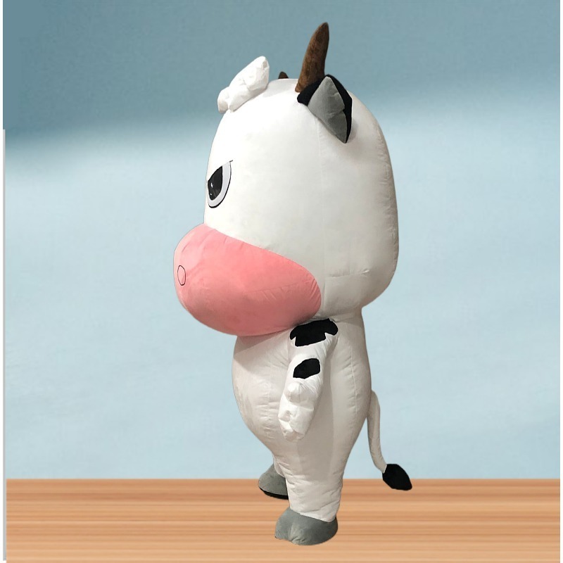 2024 High Quality Funny Farm Cow Mascot Performance Wear Adult Halloween Carnival Animals Cosplay Inflatable Costume