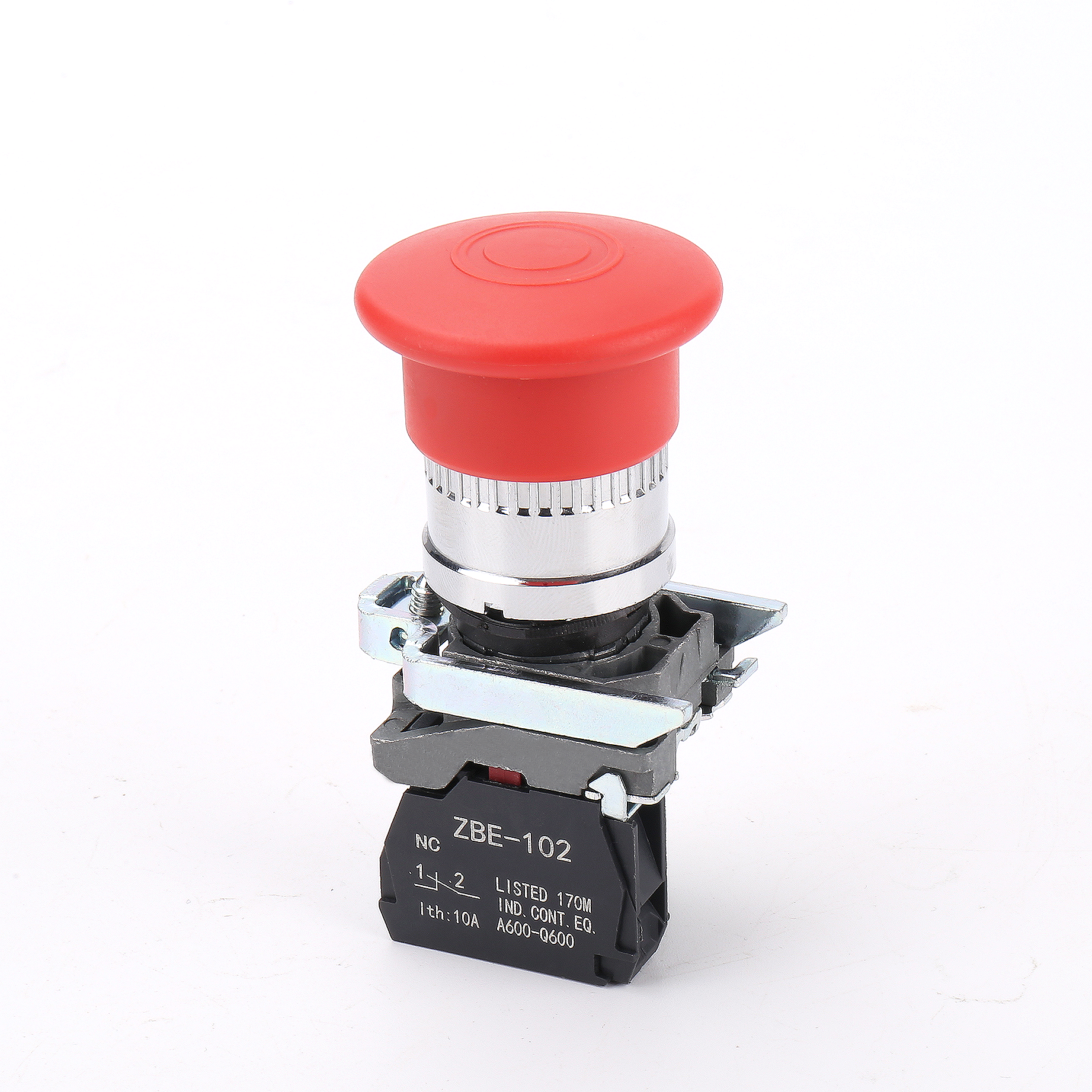 XB4-BC42 NC waterproof  Momentary Emergency Stop button switch XB4 40mm Mushroom head red push button switch