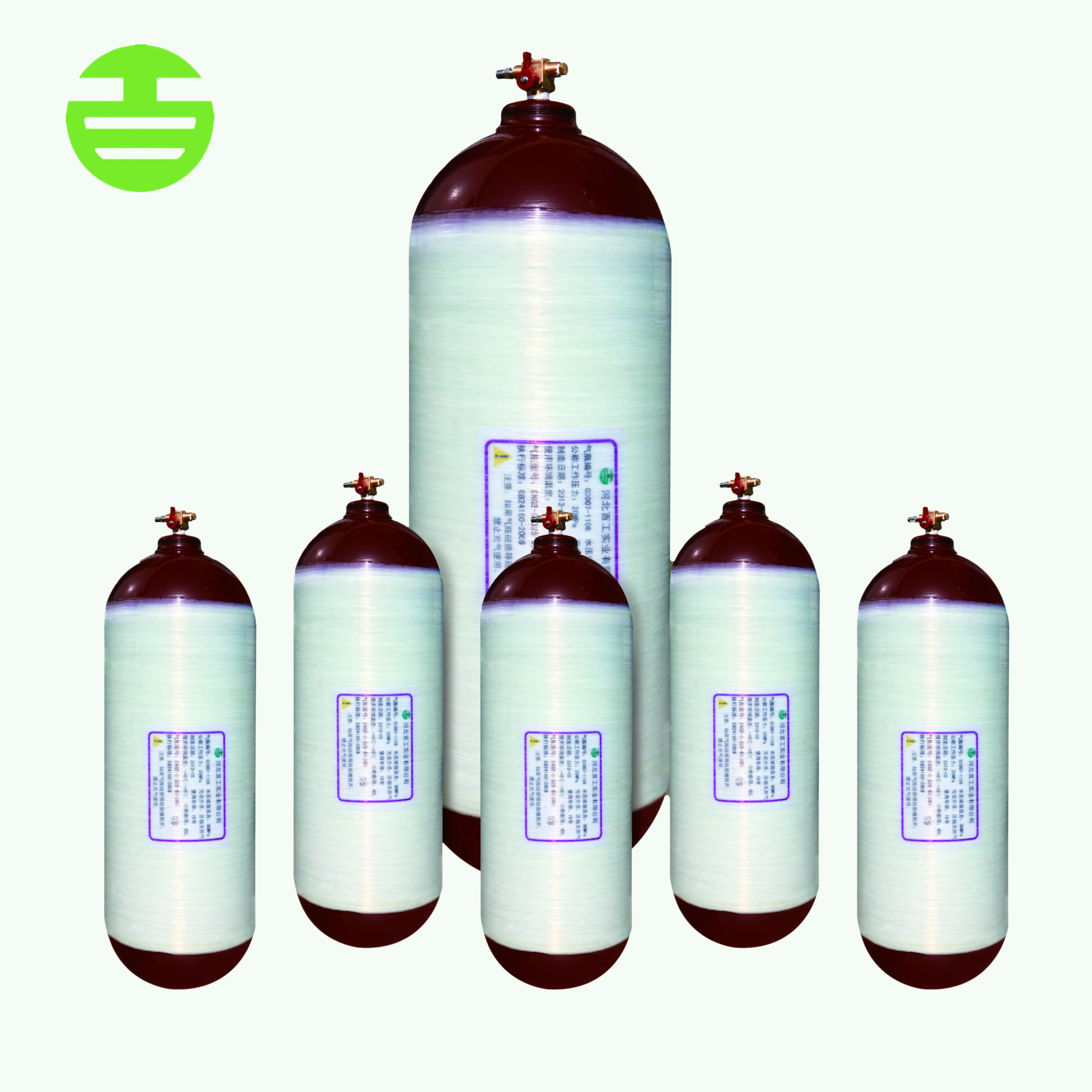 ISO11439 standard high pressure cng type 2 cylinder with different capacity