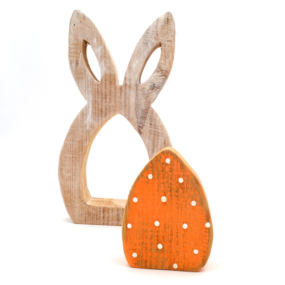 DIY Crafts Hand Made Natural DrigtWood cute animal wood rabbit CLASSIC design home decoration