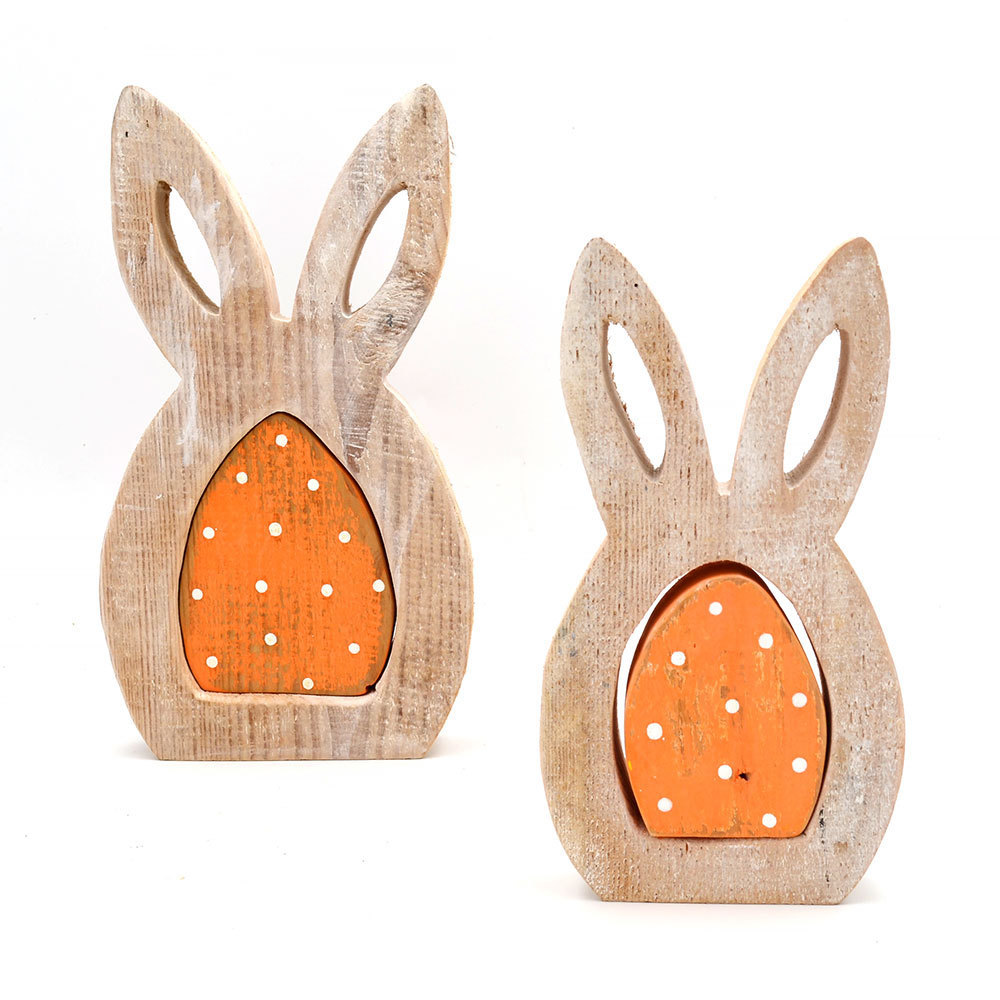 DIY Crafts Hand Made Natural DrigtWood cute animal wood rabbit CLASSIC design home decoration