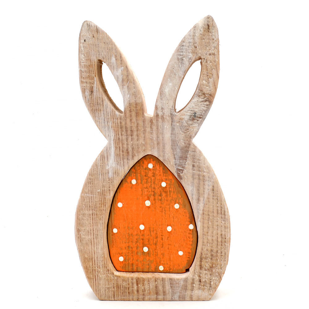 DIY Crafts Hand Made Natural DrigtWood cute animal wood rabbit CLASSIC design home decoration