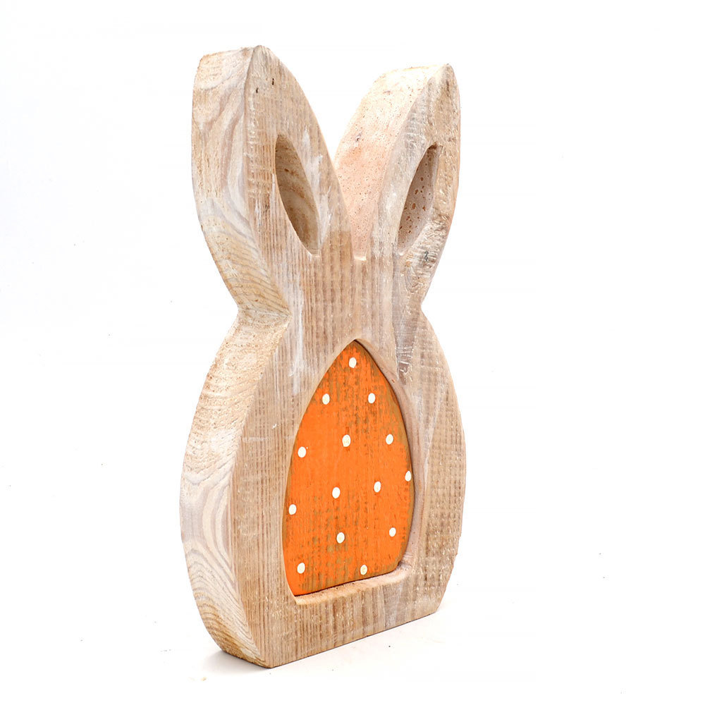 DIY Crafts Hand Made Natural DrigtWood cute animal wood rabbit CLASSIC design home decoration