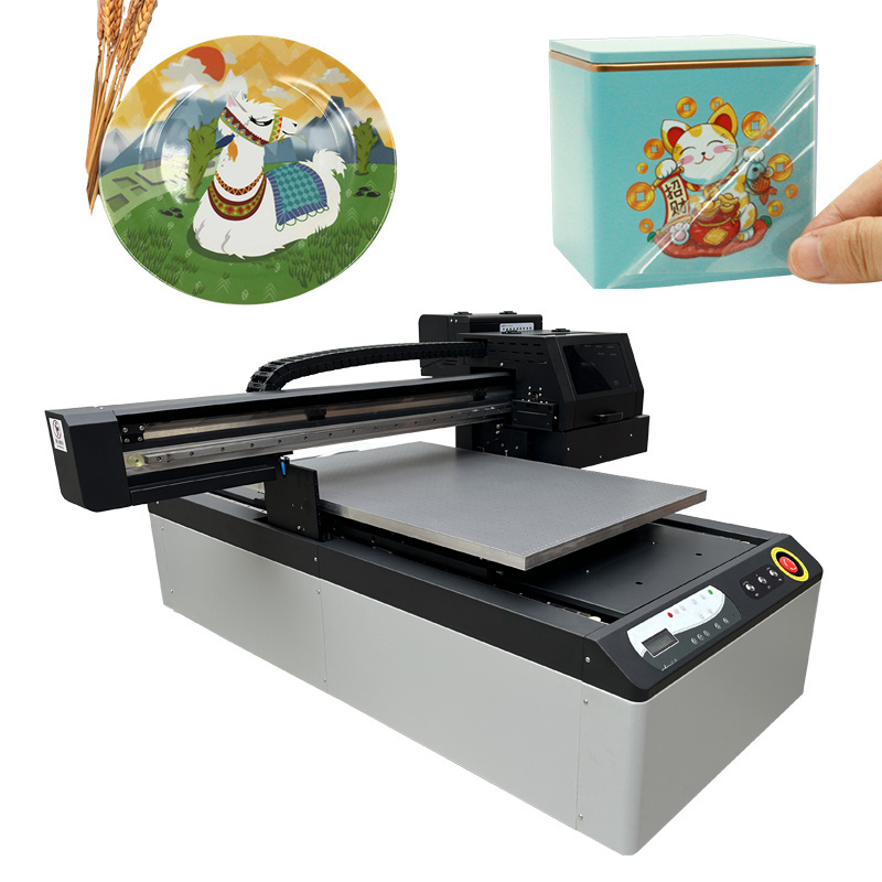 high speed printing format Digital UV Flatbed Printing machine printer phone case 6090 inkjet UV flatbed printer