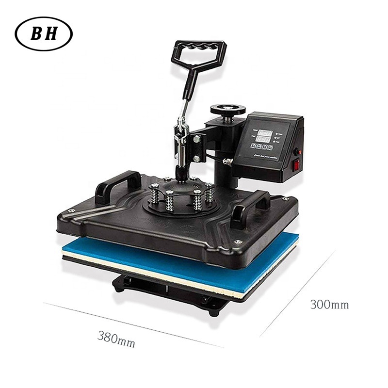 Hot sale 5 in 1 heat press printer T-shirt sublimation printing machine used for Tshirt Shoes Bag Hat Mugs Plates printing