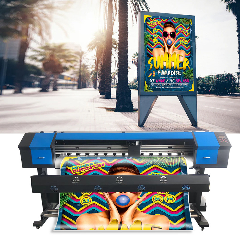 Inkjet Printer 1.8M Large Format Eco Solvent Printer Plotter Printing Machine Digital Printer