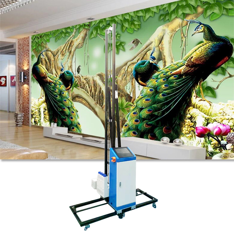 3d 4d 5d Indoor Outdoor Background UV Various printing mural wall Drawing Vertical  Printer instead of painting machine