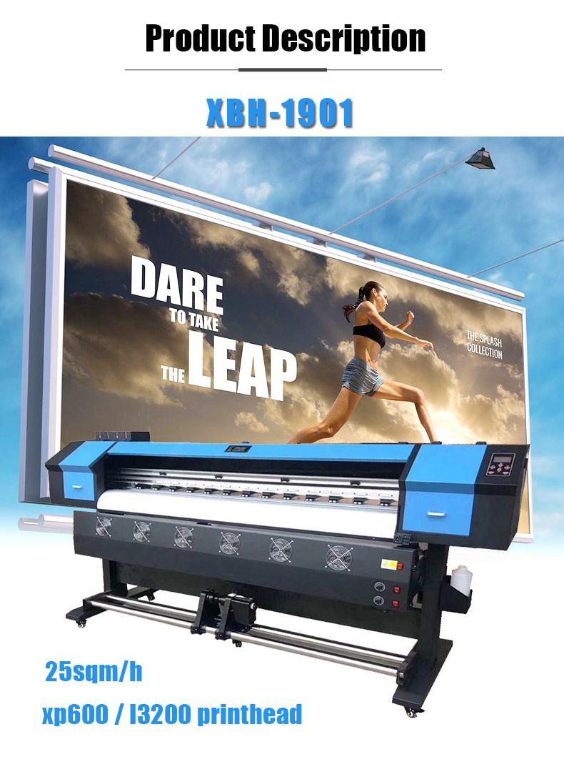 XP600 Eco Solvent Printer 1.8M Canvas Print Plotter Printer For Indoor Billboard Poster