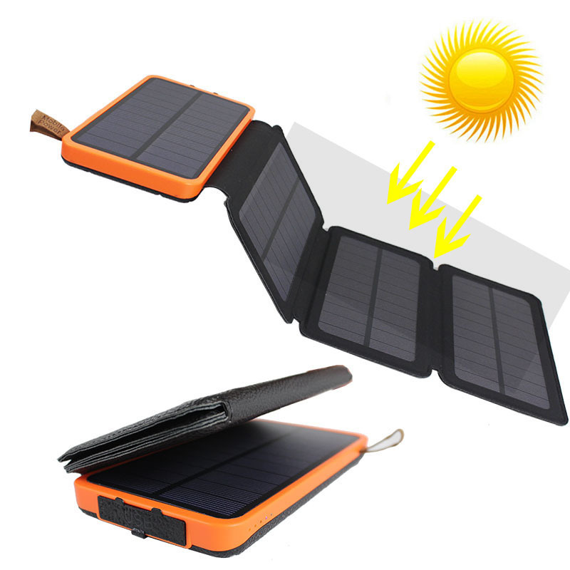 wireless foldable solar panel power bank