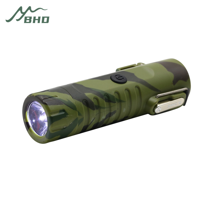 Custom Windproof Electric Cigarette Lighter Camouflage Plasma Arc Lighter With Outdoor Lighting