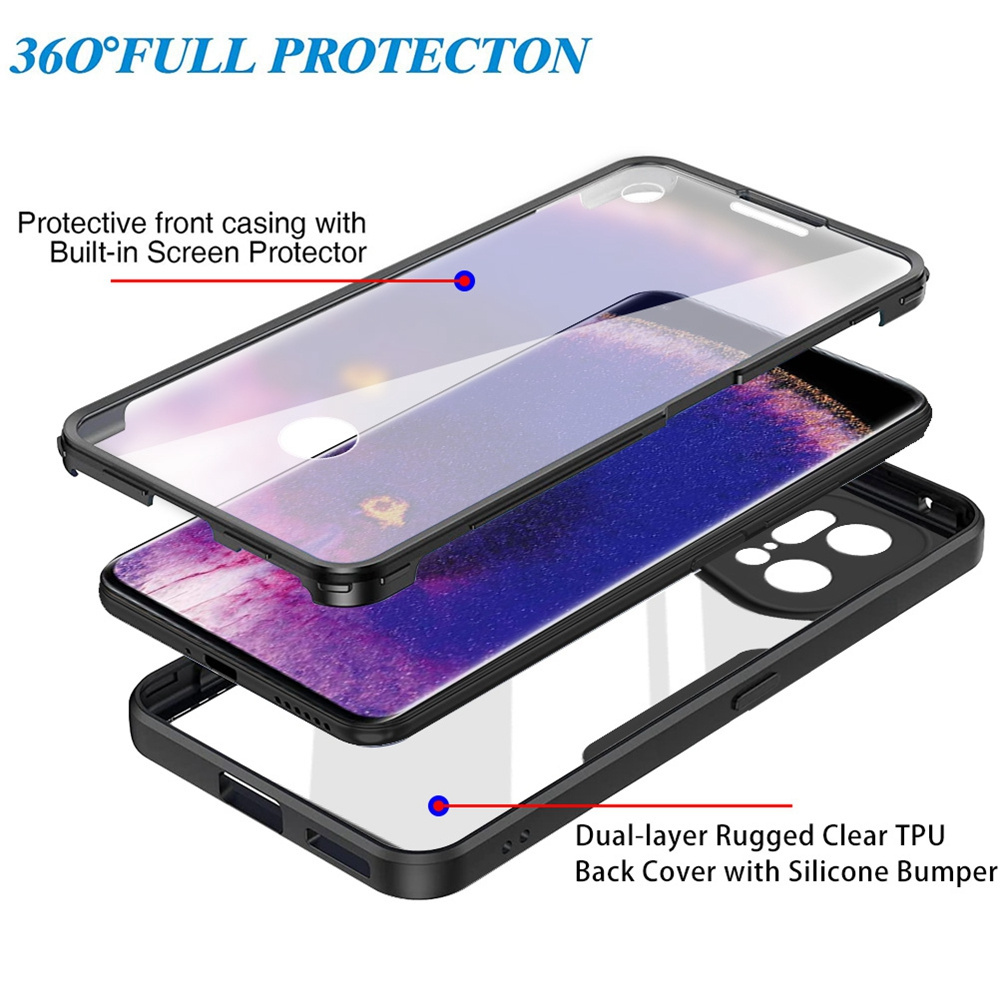 360 Full Phone Case For OPPO Reno 7 5G Find X5 Lite Pro Cases Luxury Shockproof Protection Film Bumper Cover For Realme C30 C33