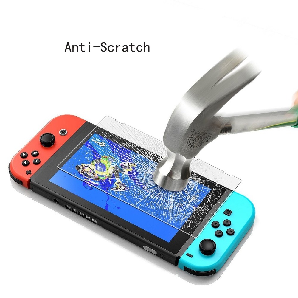 Customized Game Accessories 2.5D 0.3MM 9H Clear Tempered Glass For Switch OLED Screen Protector Film For Nintendo Switch Lite