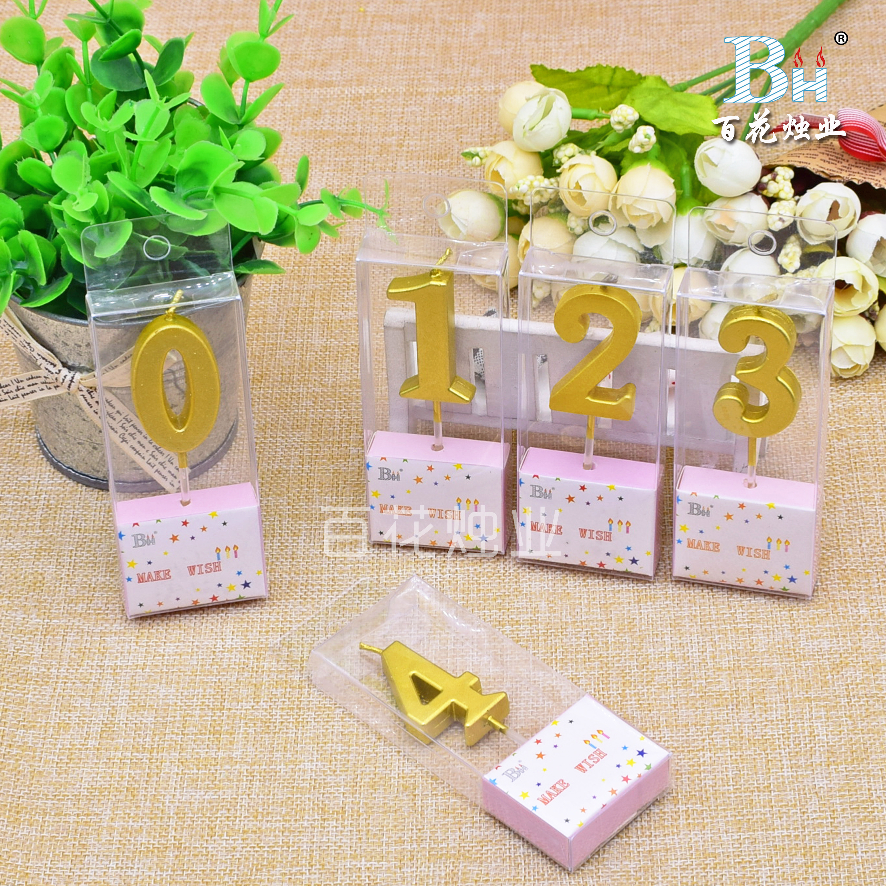 NEW Gold Number Birthday Candles HOT High Small Number  Gold for Cake Birthday