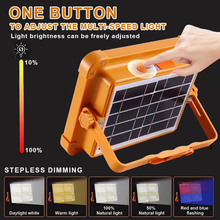 USB Rechargeable Waterproof camping led flood light solar light outdoor