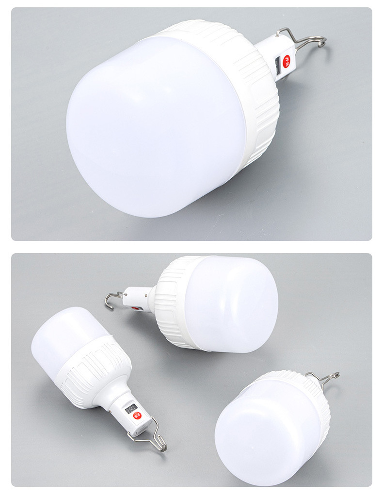 LED rechargeable bulb camping display USB charging emergency bulb