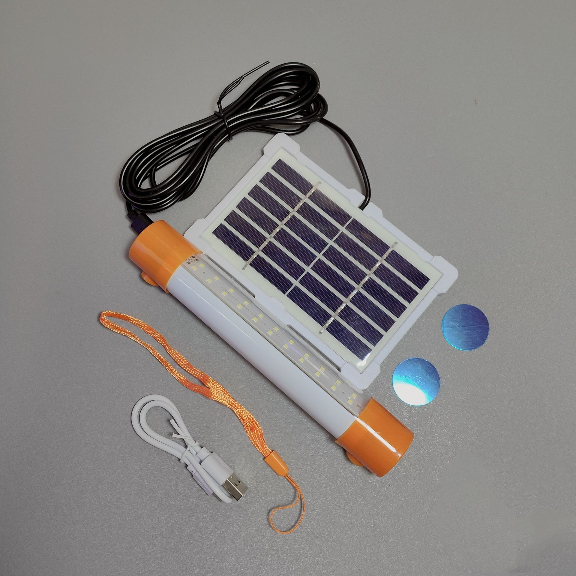 Mini 30W Rechargeable Solar Camping Tube Portable Emergency Light for the Outdoors