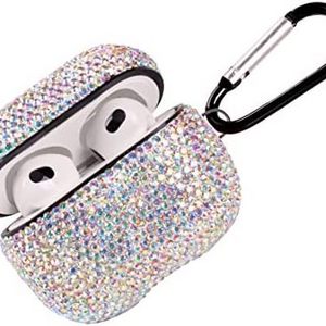 Dropshopping Shockproof Protective Premium Bling Rhinestone Cover Skin Compatible with AirPods Charging Case 1/2 3 pro pro2