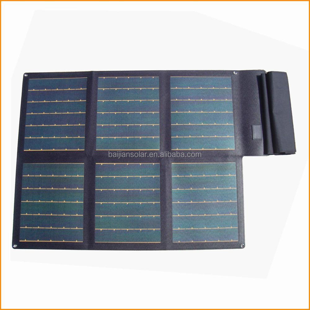 High efficiency flexible solar panel kit for camping trailer RV