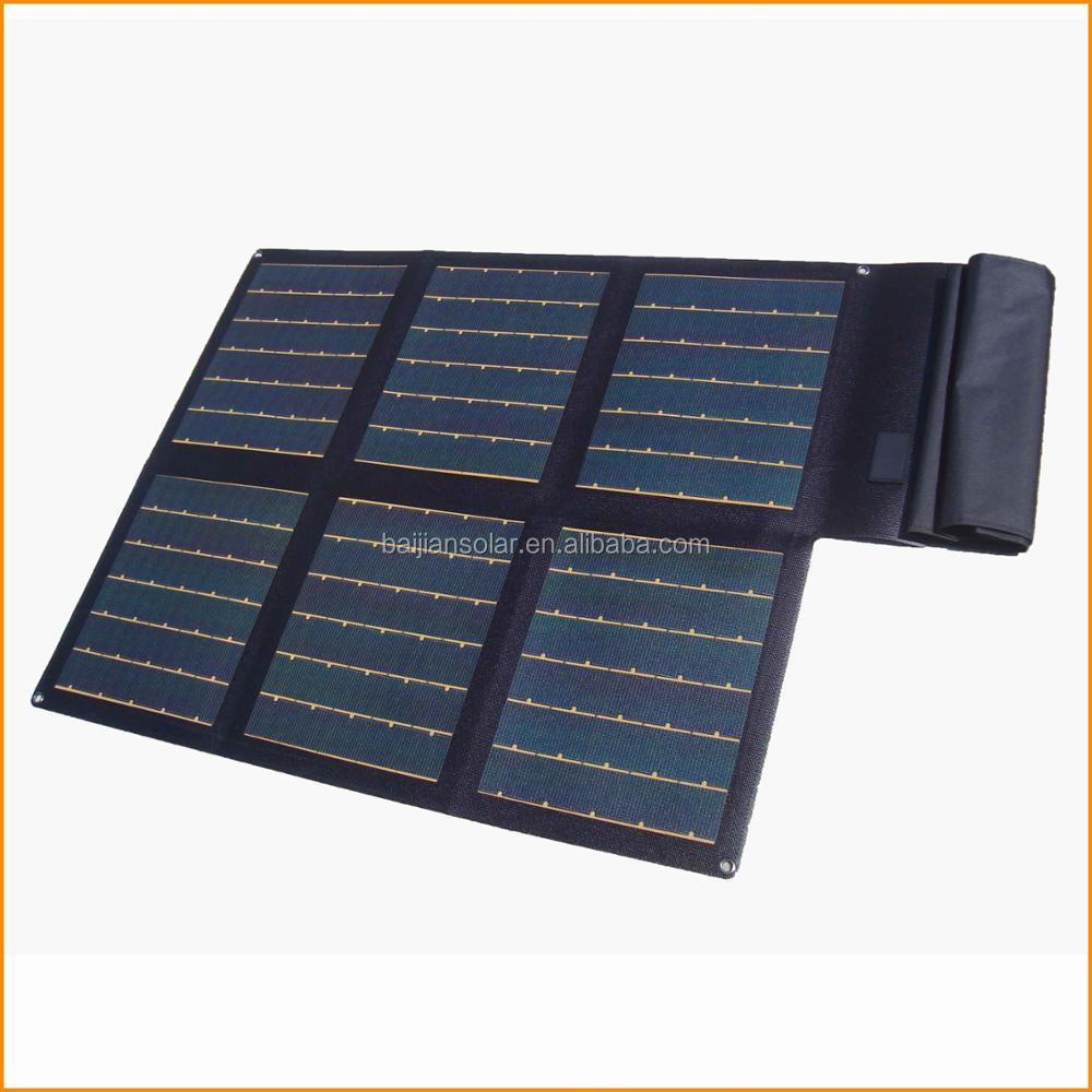 High efficiency flexible solar panel kit for camping trailer RV