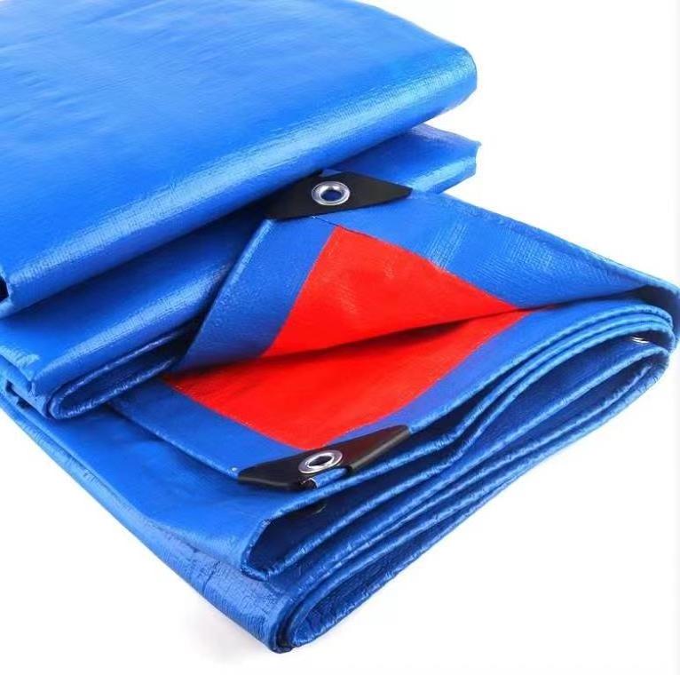 HDPE woven fabric film string reinforced poly tarpaulin korea  tent material pvc coated tarpaulin PE tarpaulin Sheet 4x6