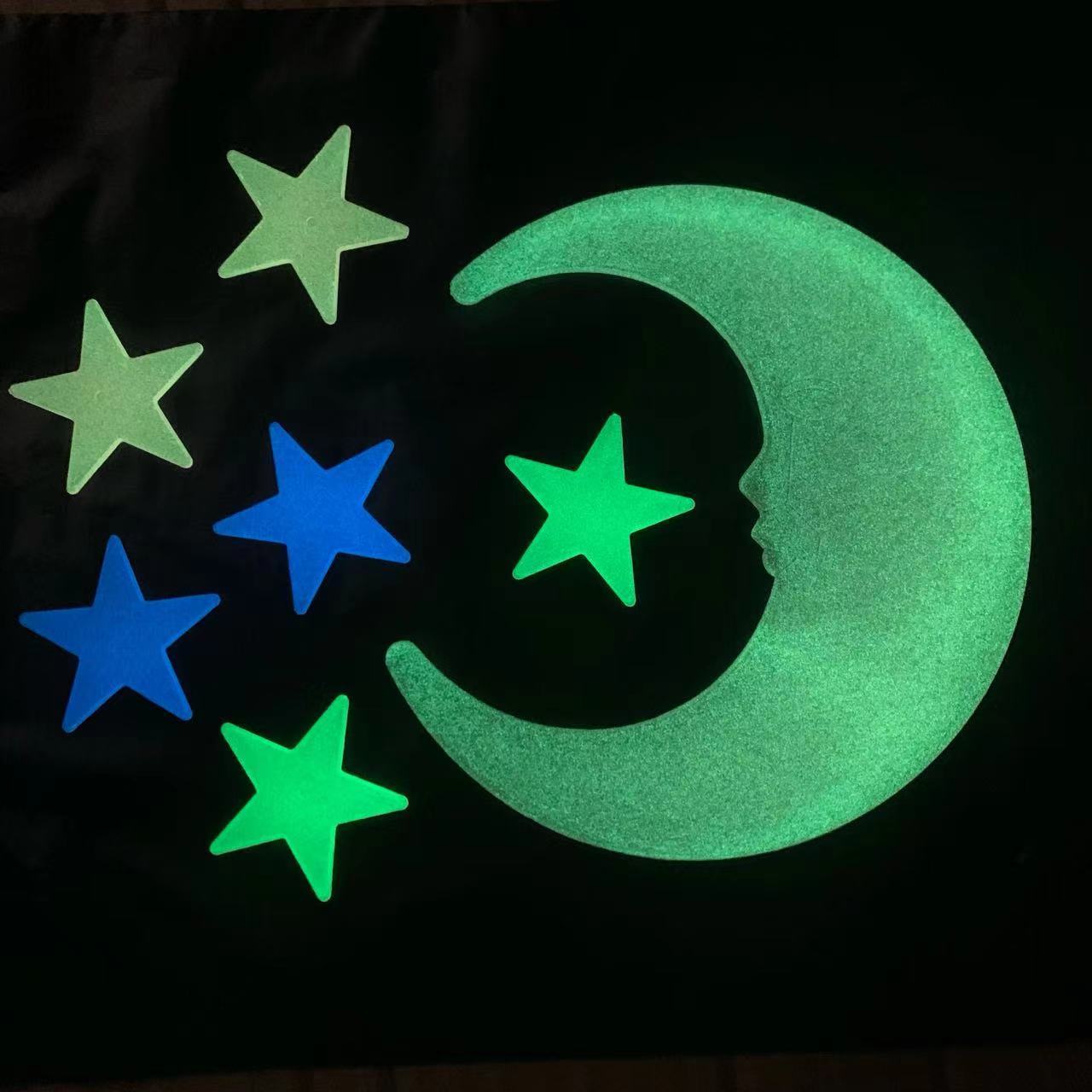 10 sets Glow-in-the-dark stars Christmas night sticker on the wall of the Big Moon glow-in-the-dark Christmas sticker