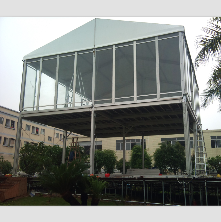 two floor double decker double layer conference  marquee tent