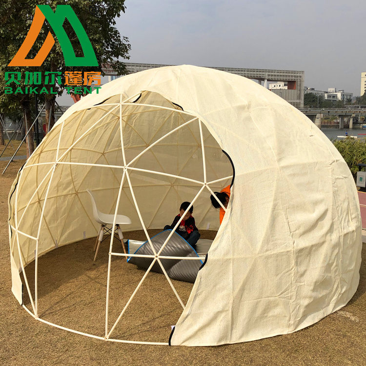 3.6m transparent dome plastic garden igloo 4 seasons cafe dome tent