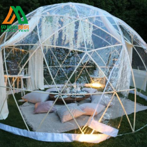 3.6m glass transparent outdoor garden geodesic igloo dome tent