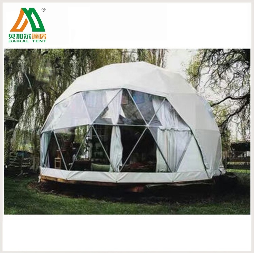 6m Transparent garden hotel igloo glamping house geodesic dome tent